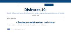 Desktop Screenshot of disfraces10.com