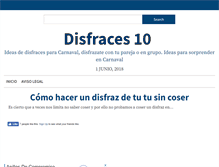 Tablet Screenshot of disfraces10.com